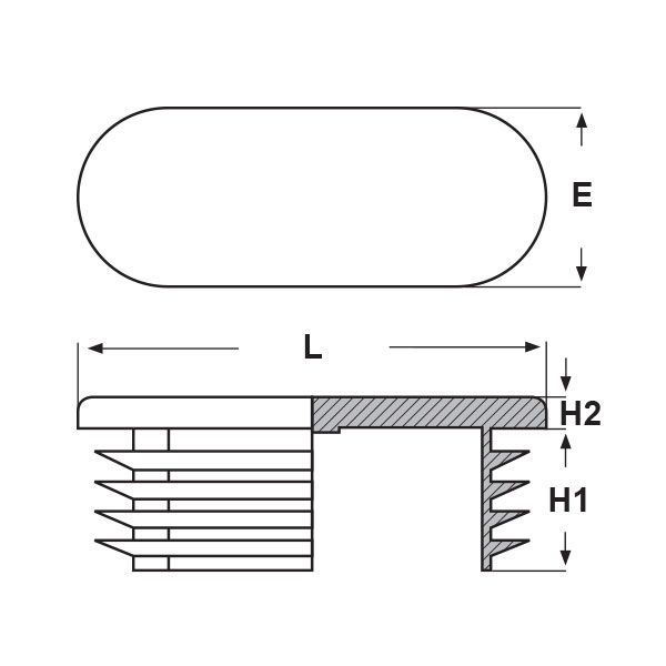 Tappi Per Tubi Rettangolari 50x25 Mm - 21 Pezzi, Nero, Per Mobili, Sedie, Trampolini, Protezione Pavimento - Foto 7